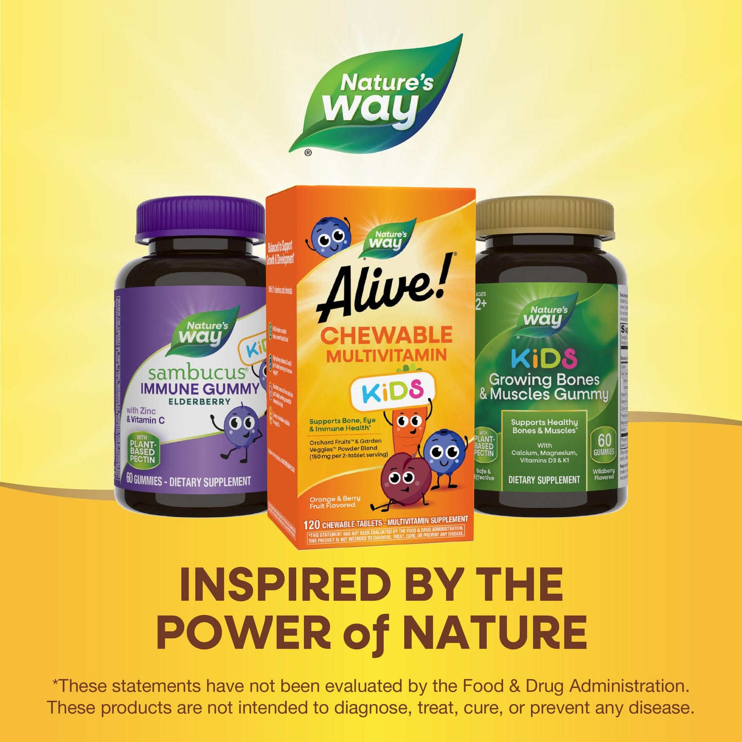 Multivitaminas infantiles con mezcla de frutas y verduras