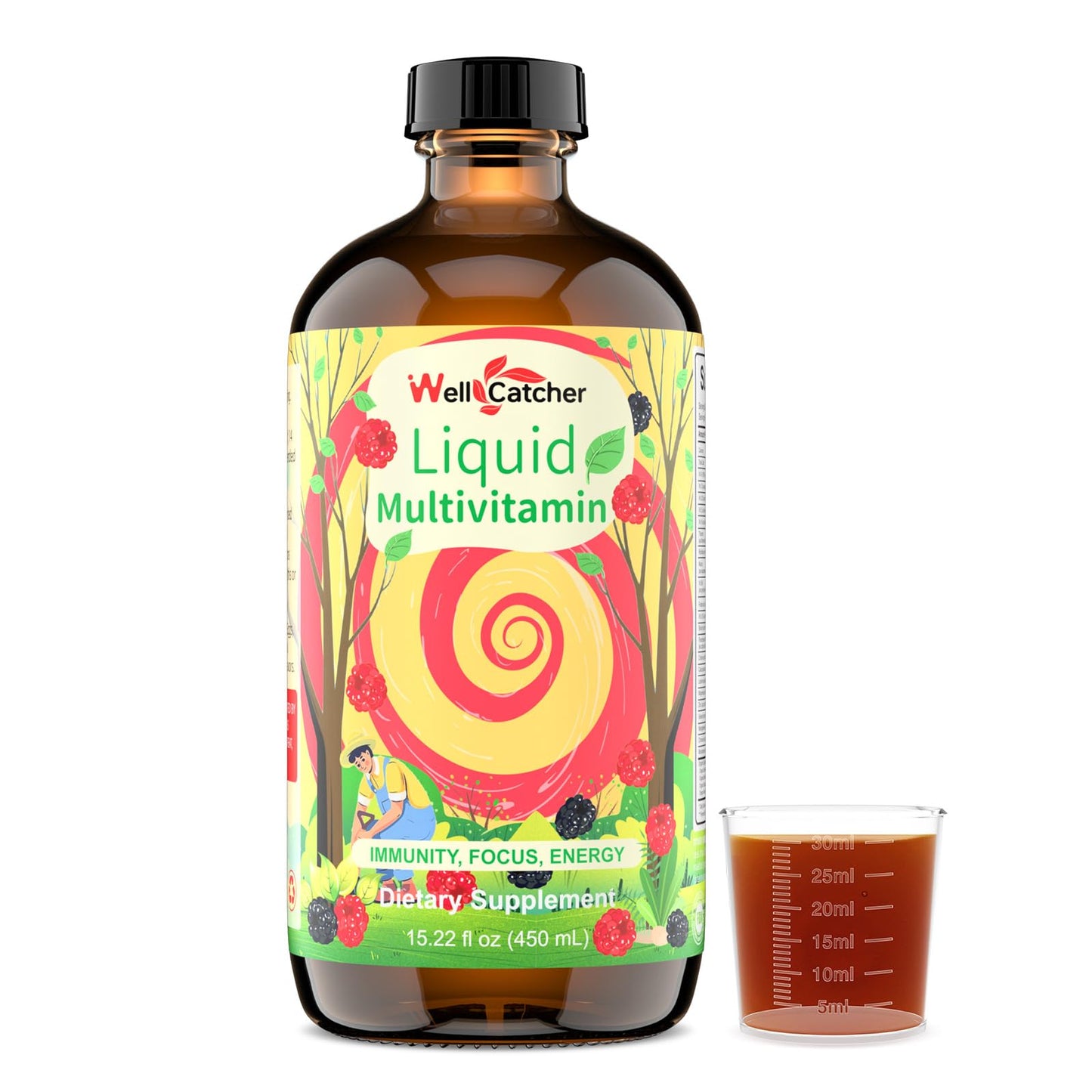 Multivitaminas líquidas con alta absorción para energía y salud