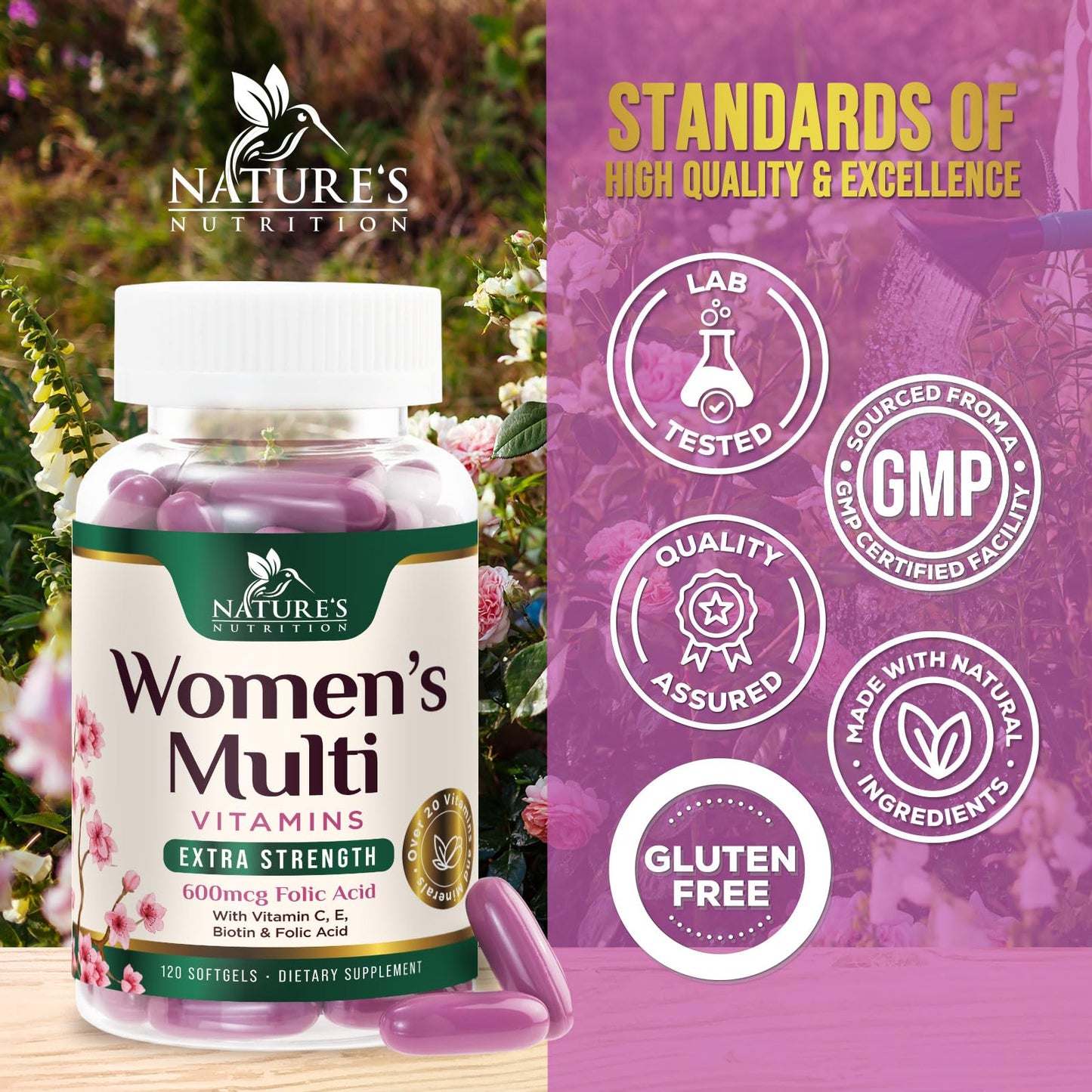 Multivitaminas para mujeres de fácil digestión