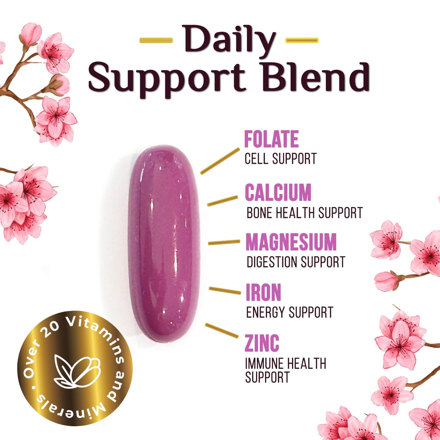 Multivitaminas para mujeres con vitaminas B, C, D