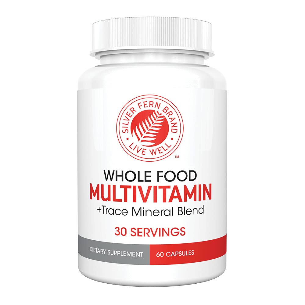 Botella de multivitaminas Silver Fern de 60 cápsulas en color blanco