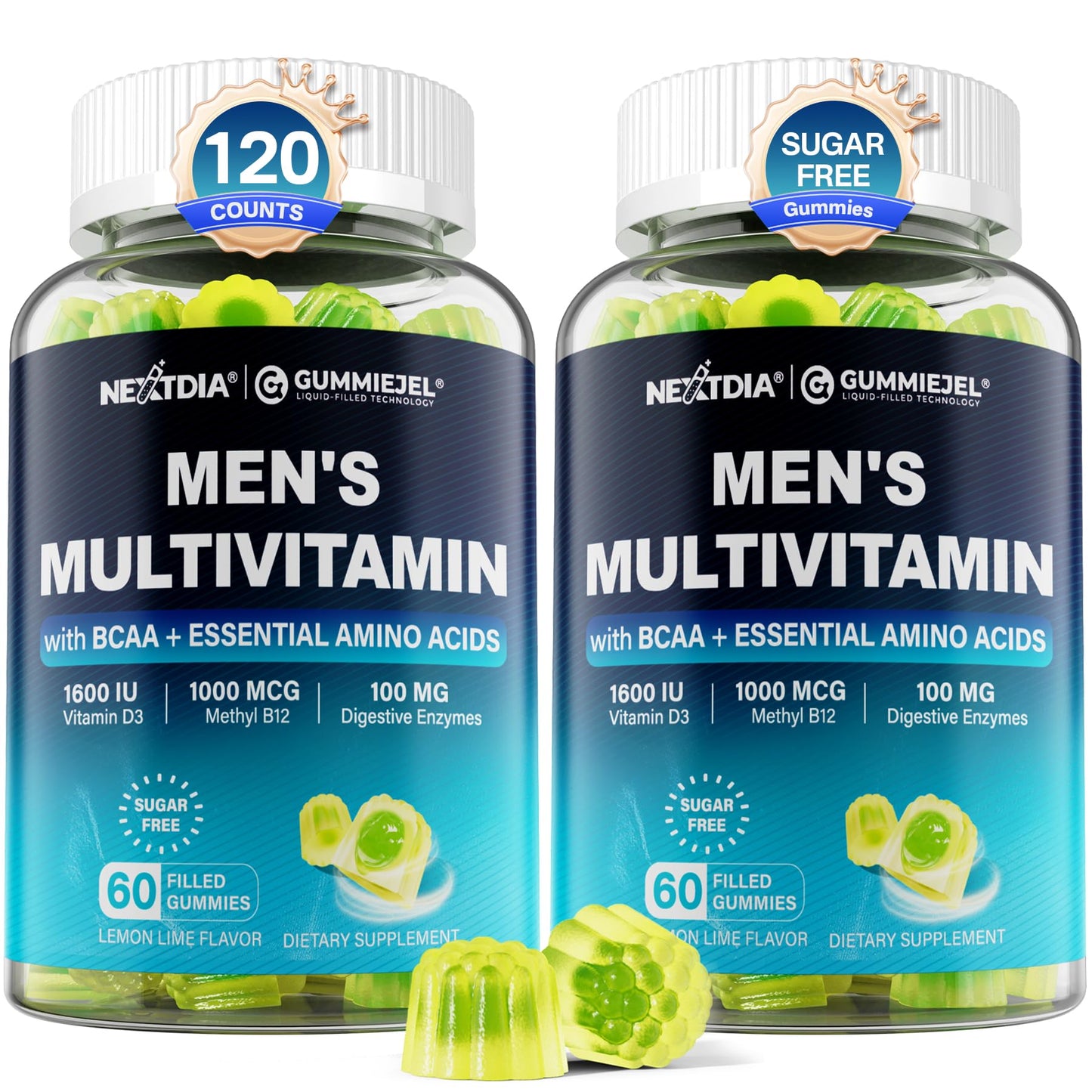 Multivitaminas veganas para hombres en gomitas paquete 2