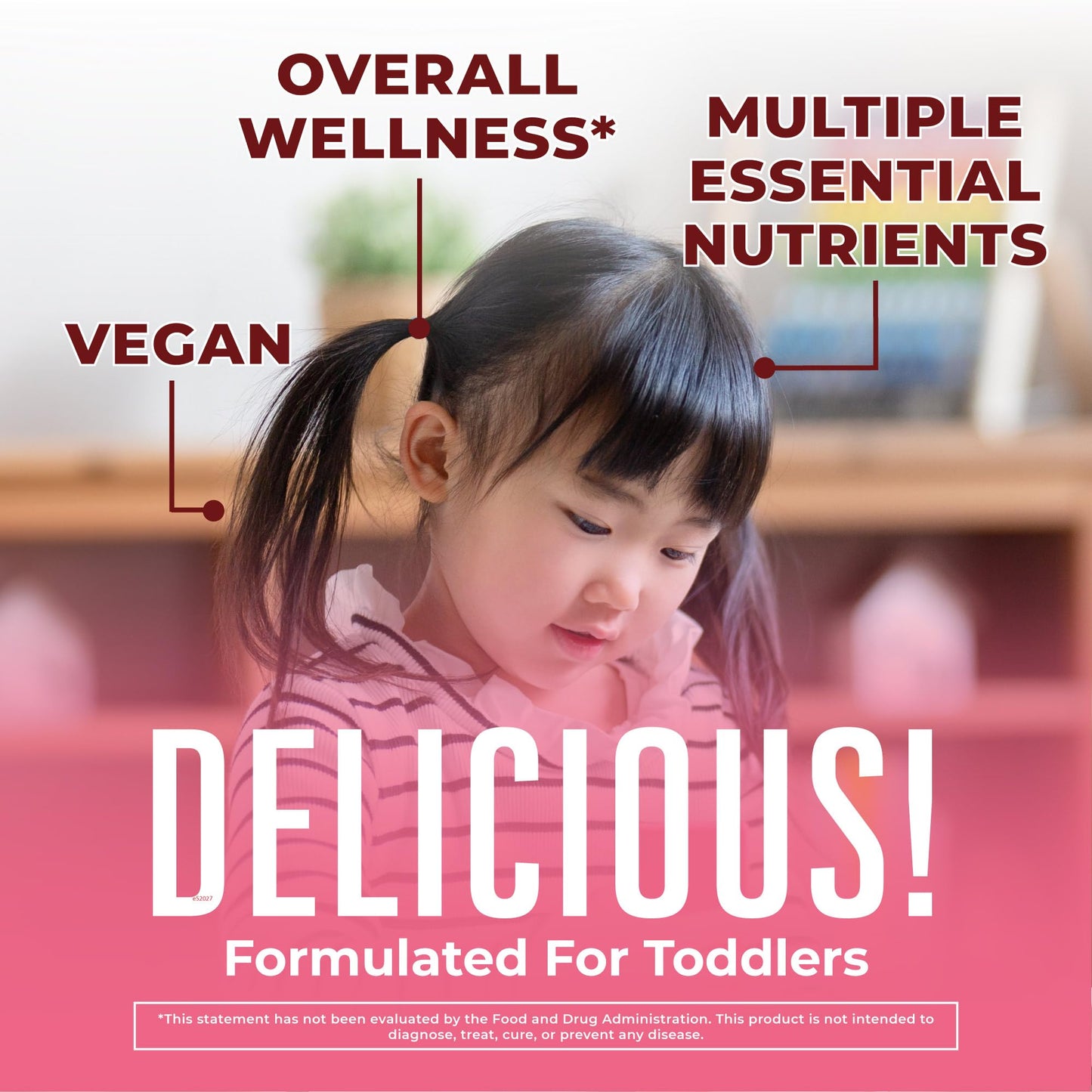 Multivitaminas veganas para niños bocados con frutas reales