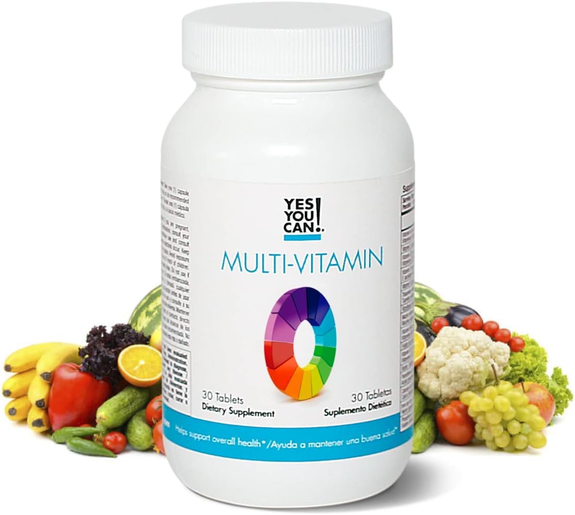 Frasco de multivitaminas Yes You Can con frutas