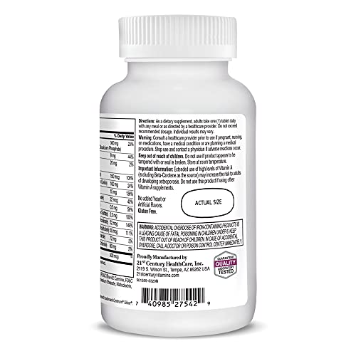 Multivitamínico 21st Century Sentry para mujeres maduras