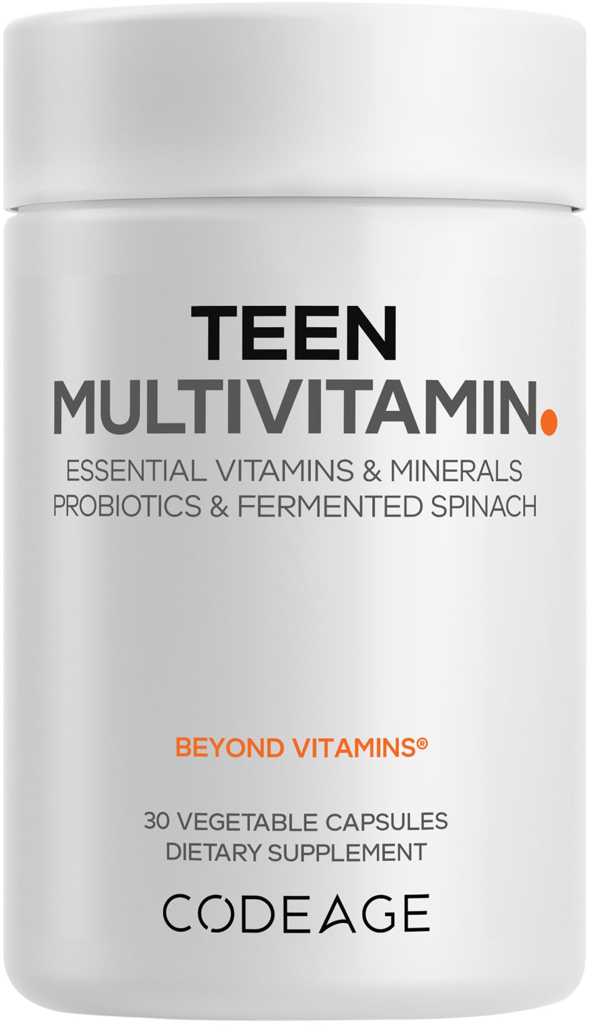Multivitamínico para adolescentes Codeage 30 cápsulas