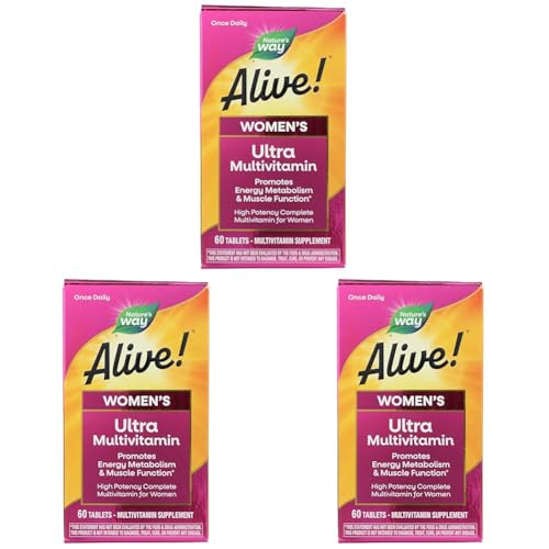 Multivitamínico Alive! Una vez al día para mujeres, paquete de 60 tabletas