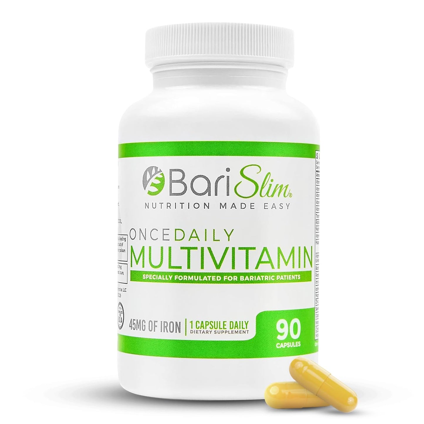 Multivitamínico diabario bariátrico BariSlim 45mg hierro