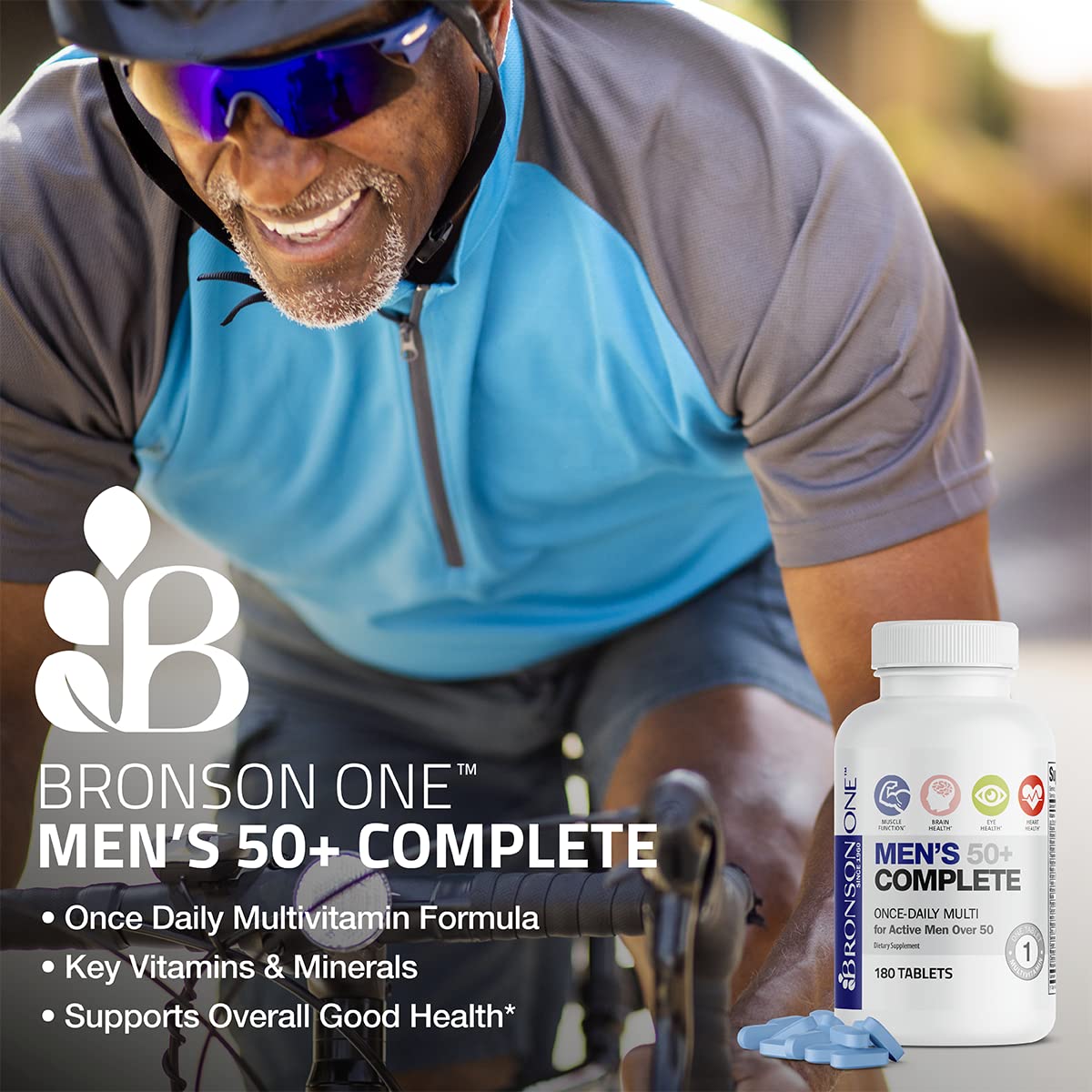 Multivitamínico Bronson ONE 50+ para bienestar y vitalidad
