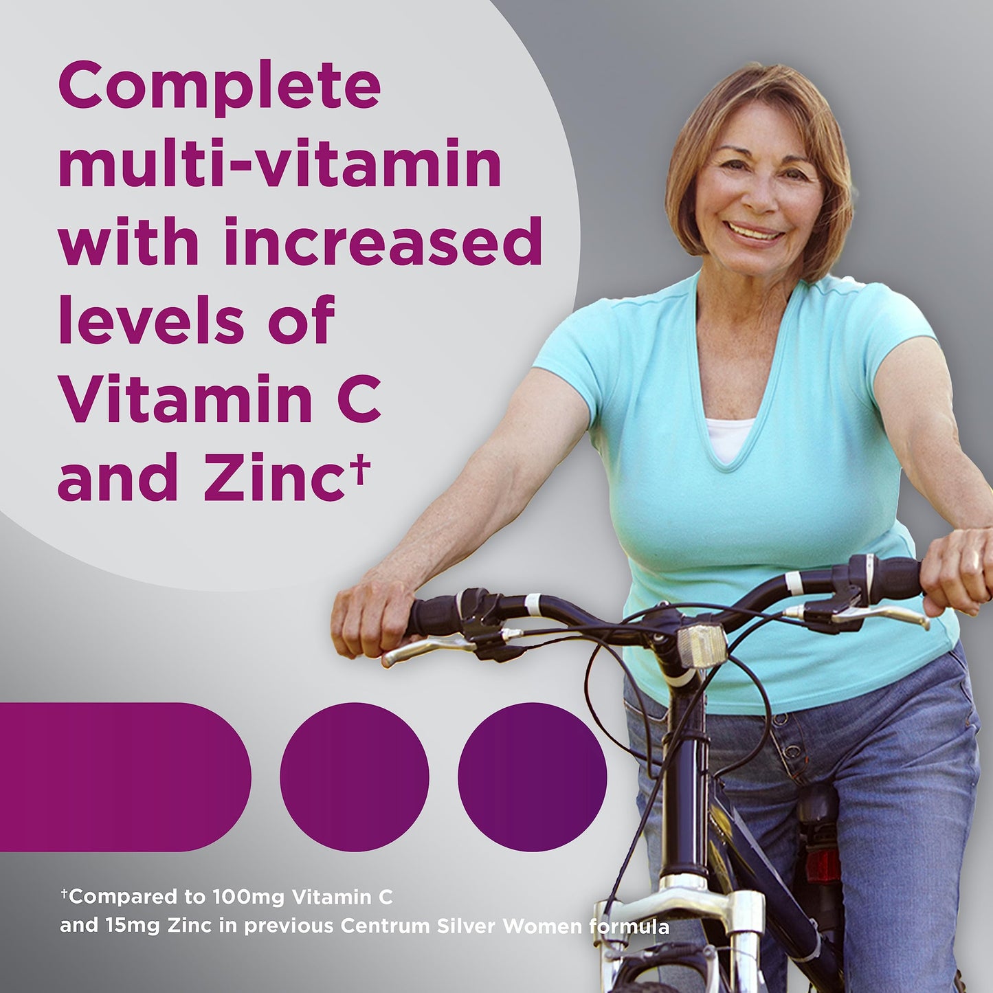 Completo multivitamínico con altos niveles de vitamina C y zinc