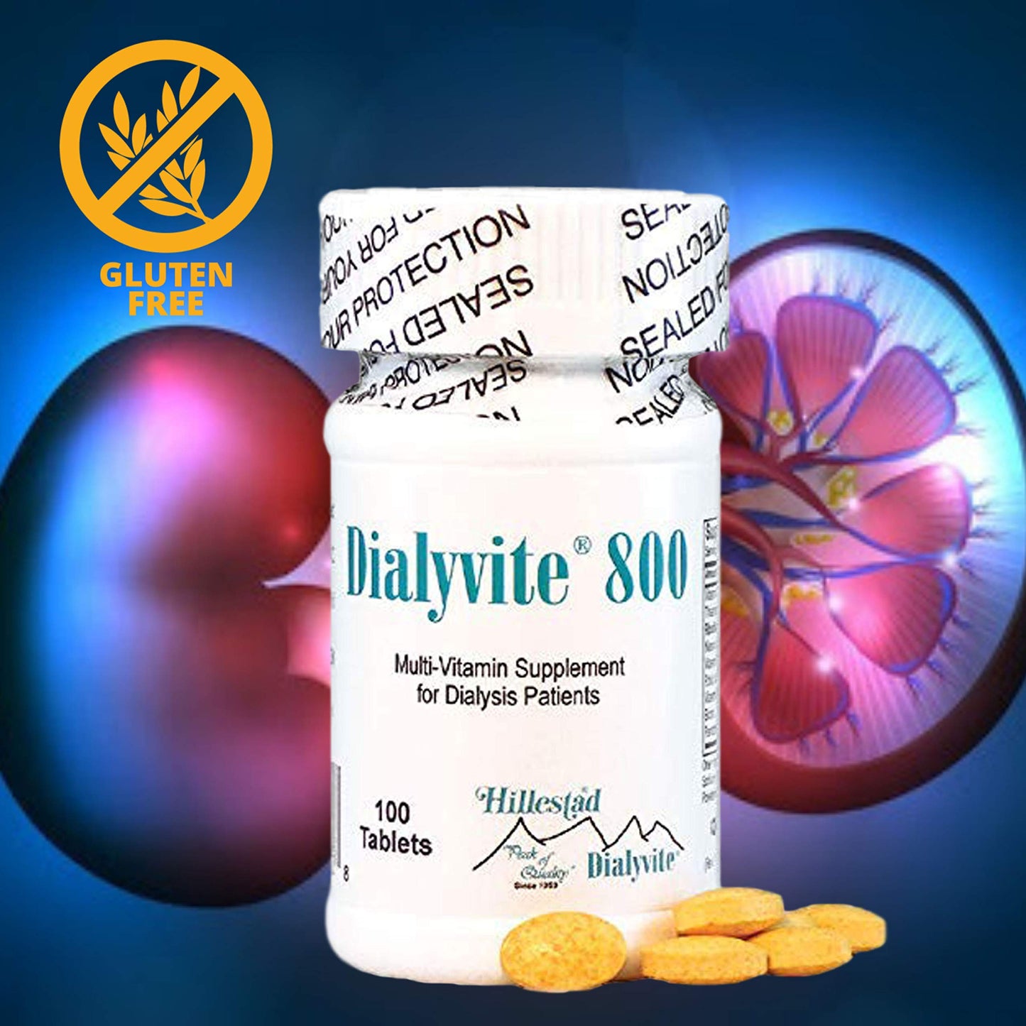 Multivitamínico Dialyvite 800 con fórmula enriquecida