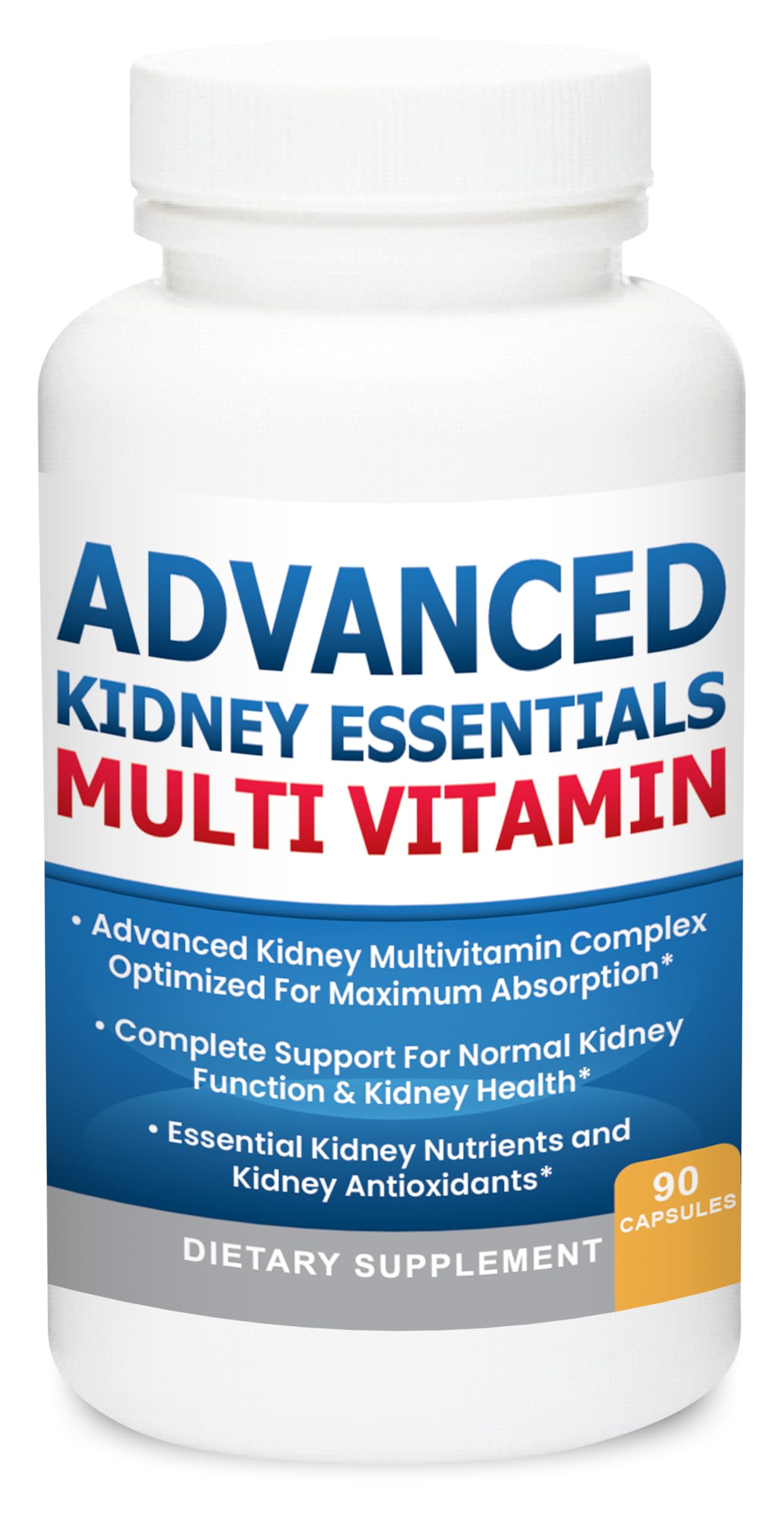 Multivitamínico esencial avanzado para riñones con vitaminas y minerales
