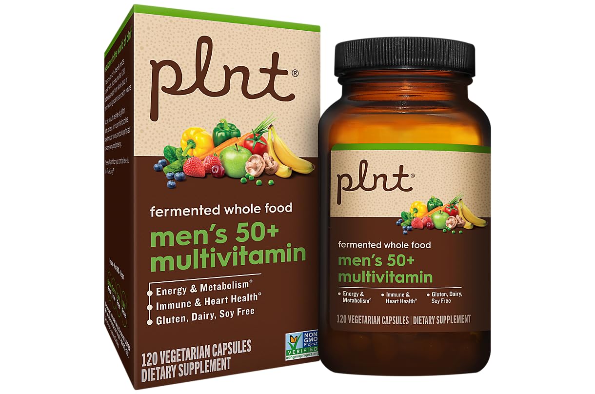 Multivitamínico fermentado para hombres 50+ plnt cápsulas vegetales