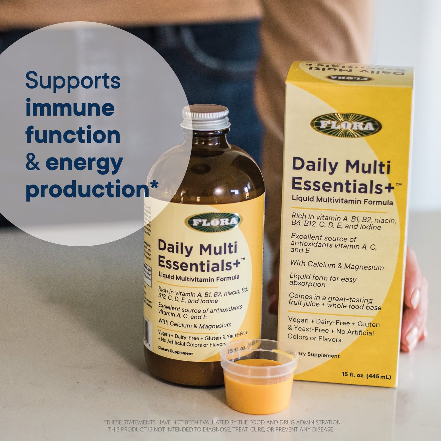 multivitamínico Flora para crecimiento e inmunidad