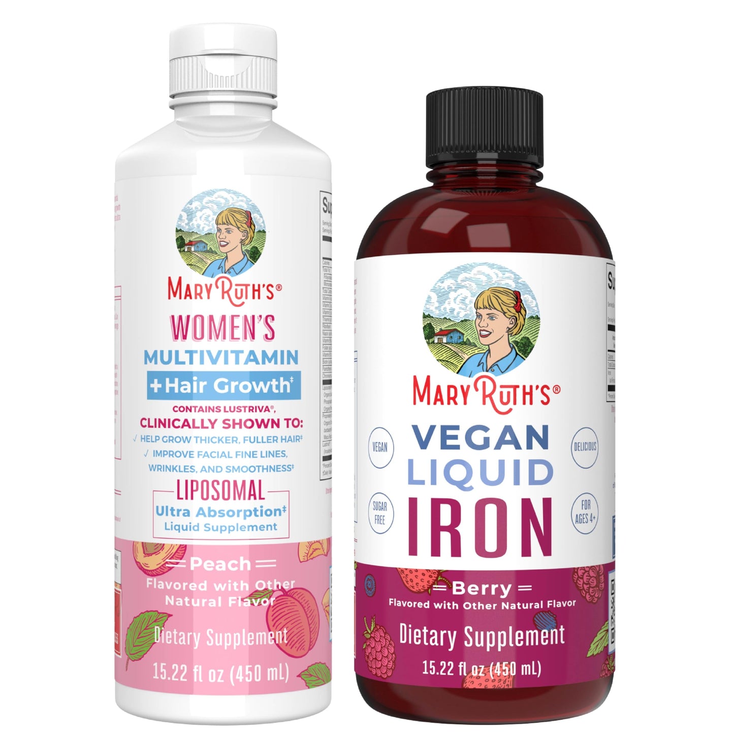 Multivitamínico y hierro MaryRuth's para mujeres