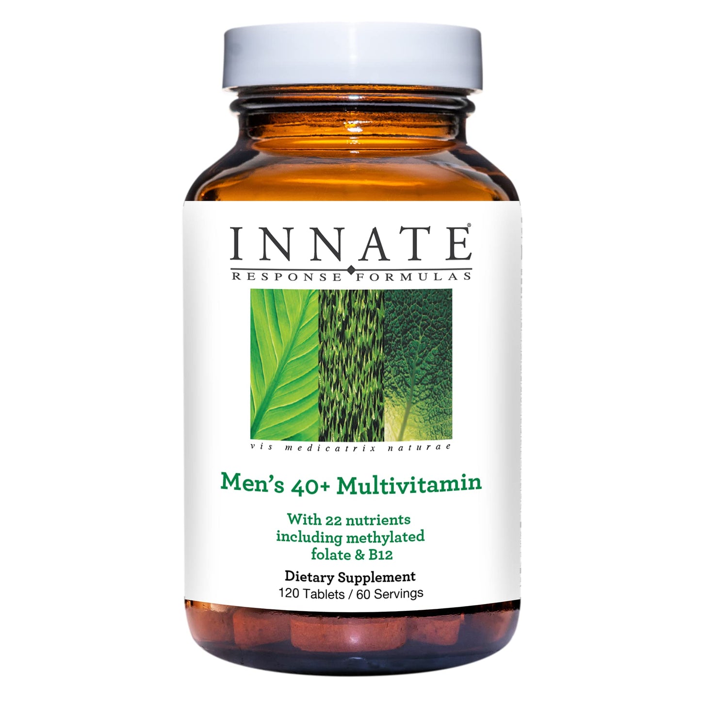 Frasco de multivitamínico para hombres mayores de 40 años, Innate Response Formulas.