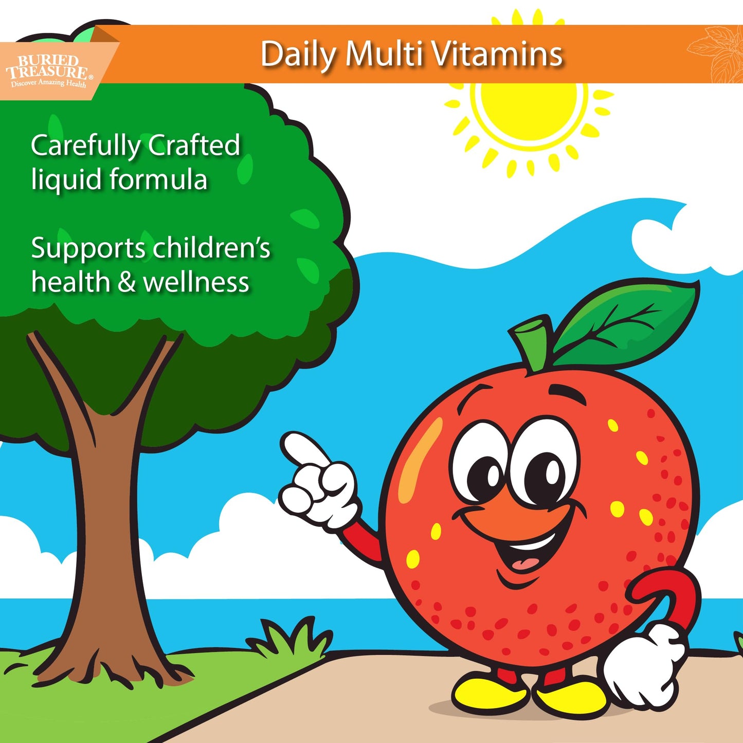 Multivitamínico infantil Buried Treasure en forma líquida