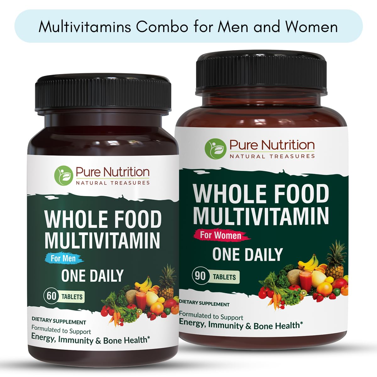 multivitamínico natural para hombres y mujeres