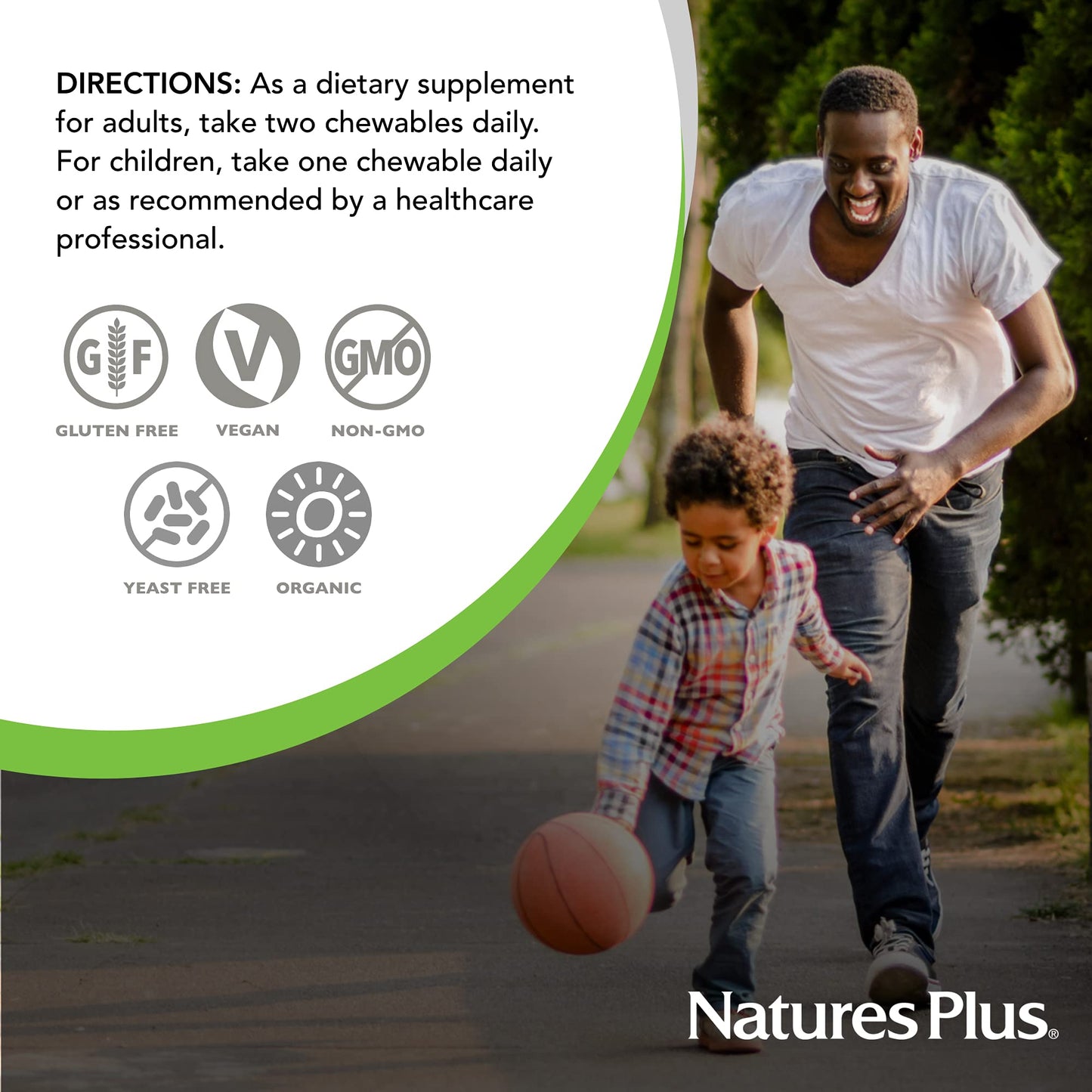 Multivitamínico Natures Plus para adultos y niños