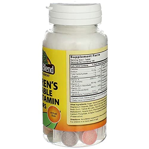 Multivitamínico para niños Nature's Blend, detalles del producto
