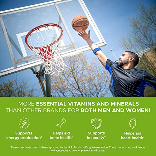 Deportista levantando pesa con multivitaminas Noor en fondo