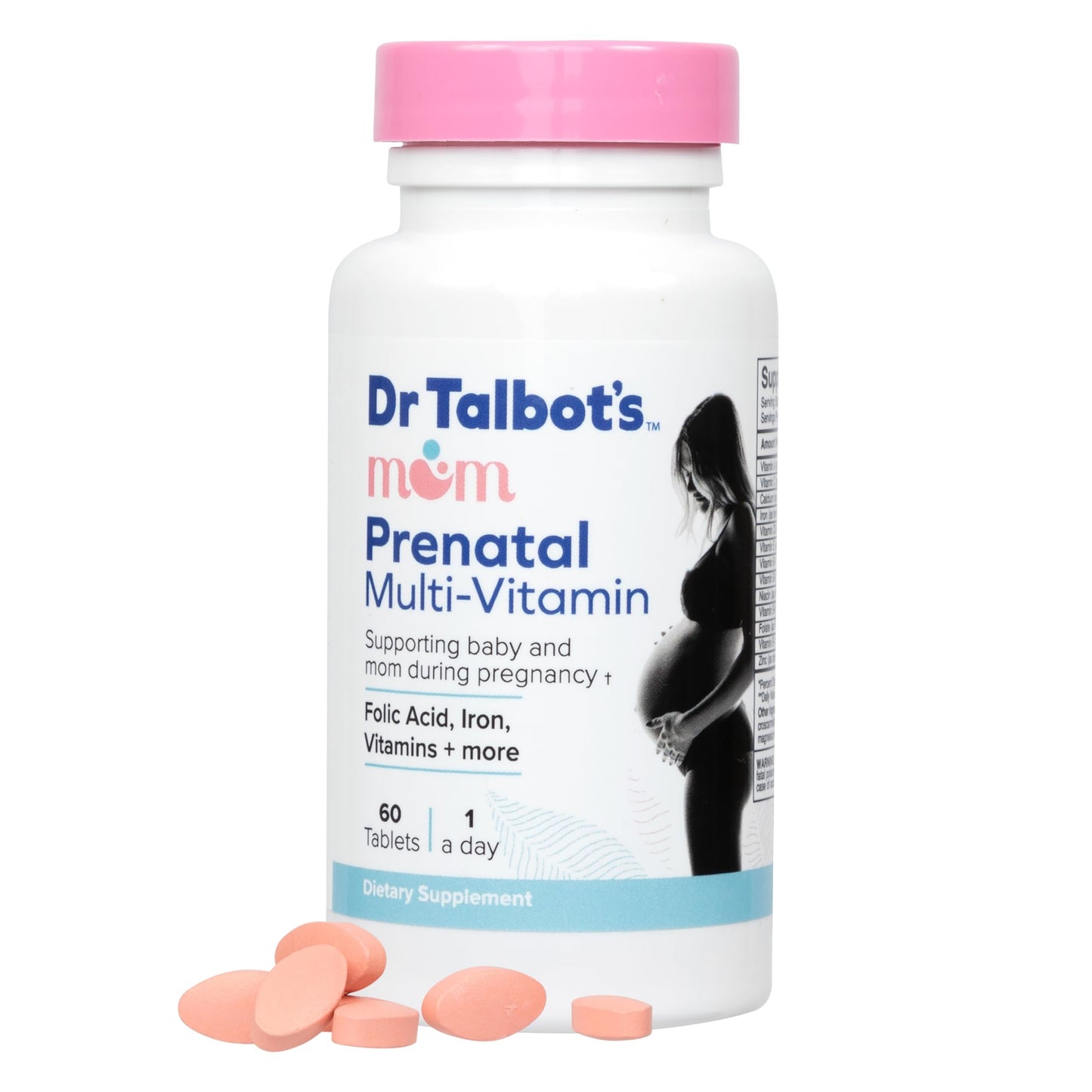 Multivitamínico prenatal Dr. Talbot's Mom frasco 60 tabletas