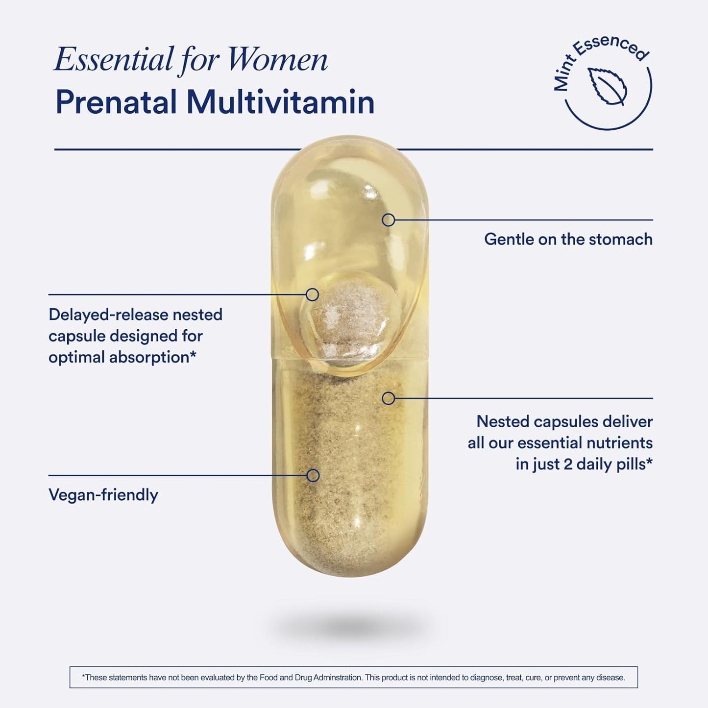 Multivitamínico prenatal Ritual sin gluten sin azúcar