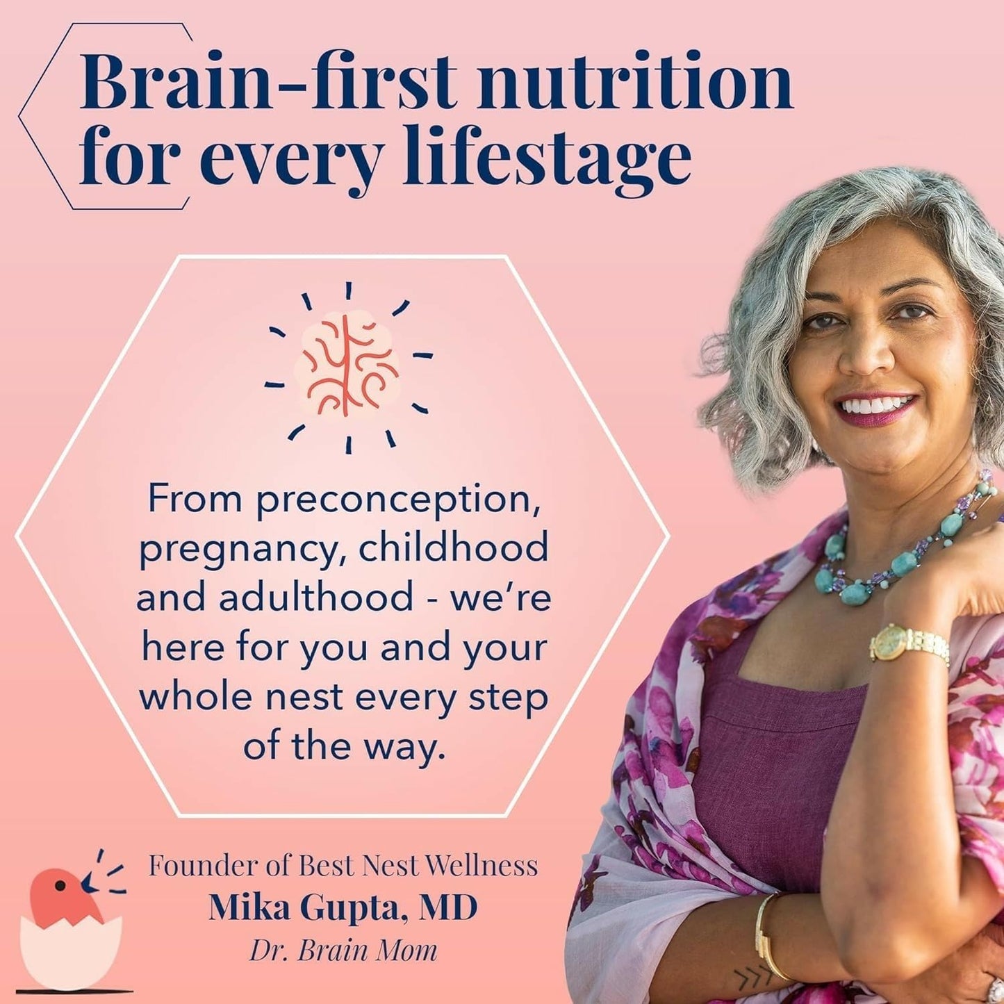 Multivitamínico prenatal vegano con L-metilfolato Best Nest Wellness