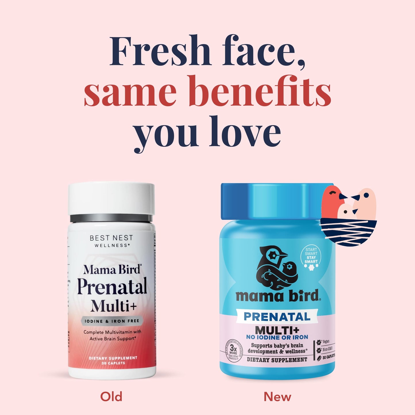 Multivitamínico prenatal vegano Best Nest Wellness Mama Bird