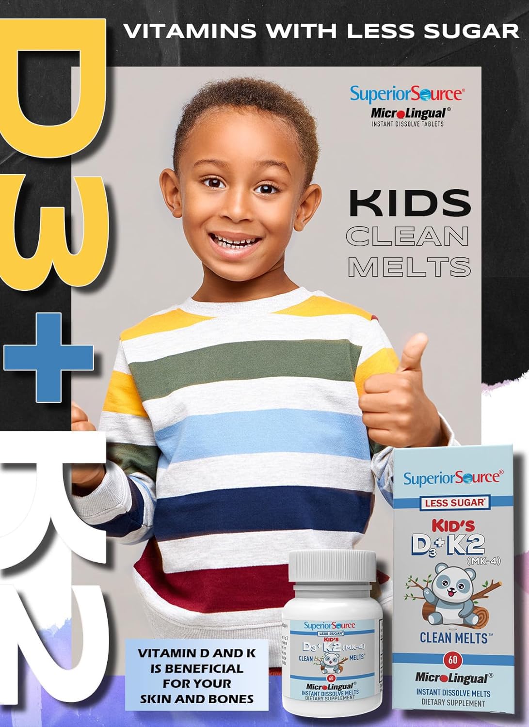 Multivitamínico Superior Source para niños salud ósea y sistema inmune