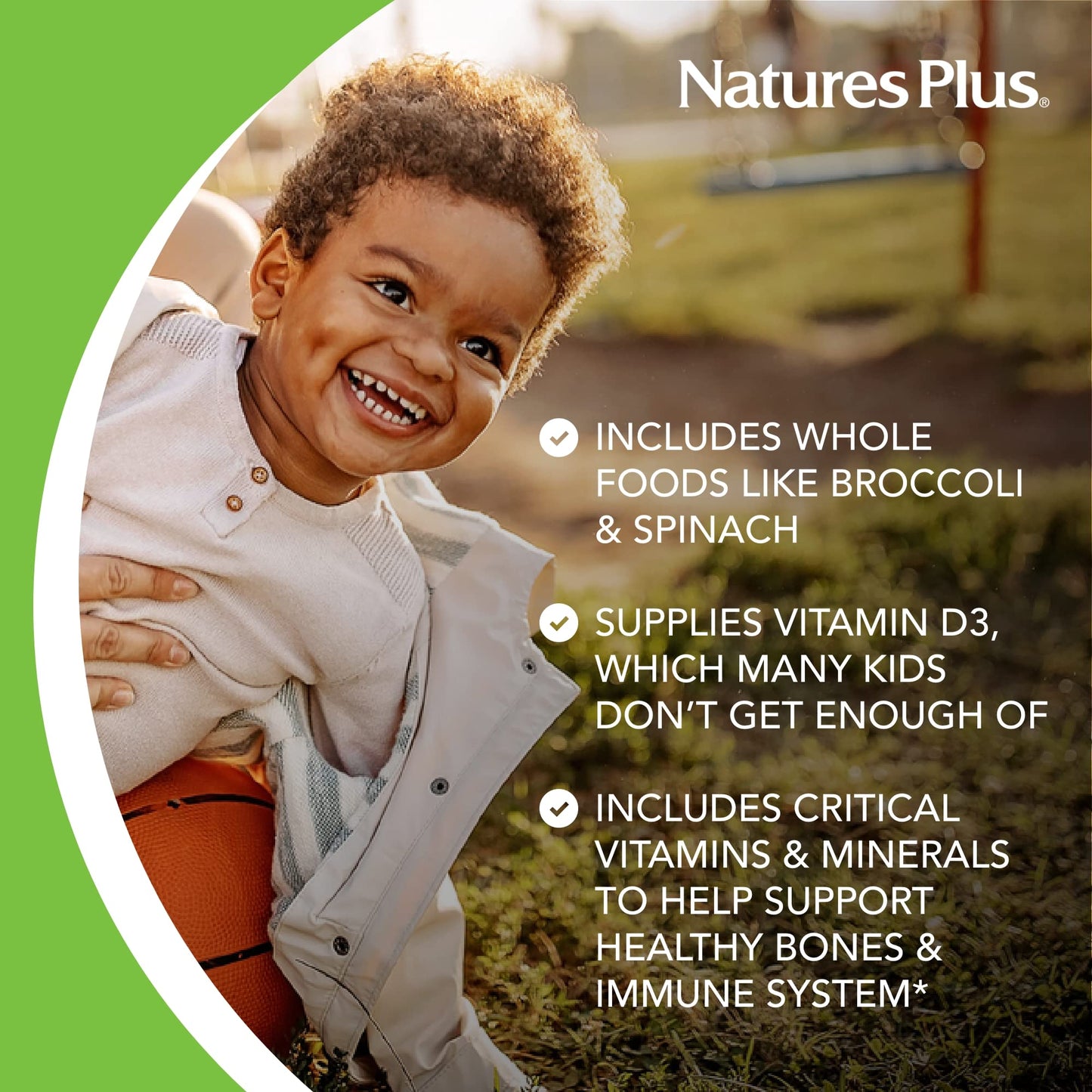 Multivitamínico vegetariano y sin gluten para niños NaturesPlus