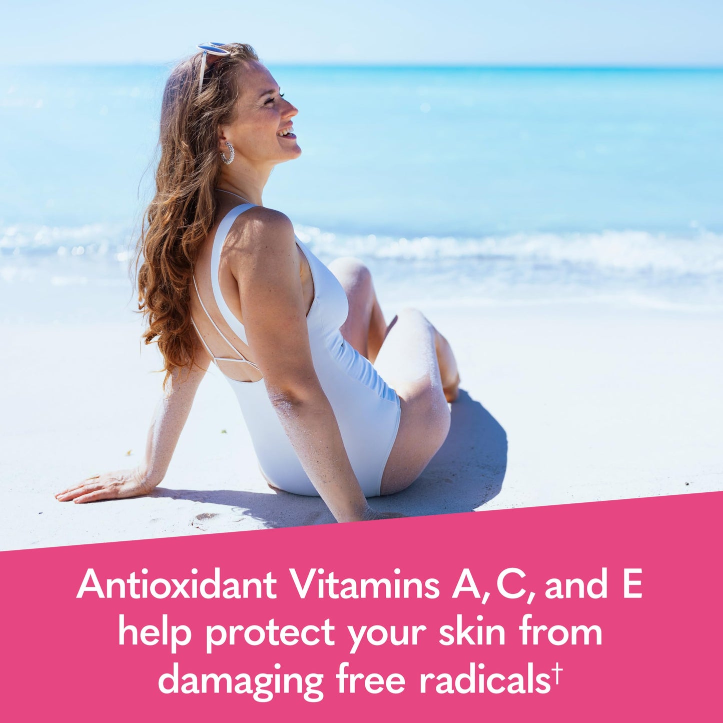 Multivitamínico con vitaminas antioxidantes para la piel.