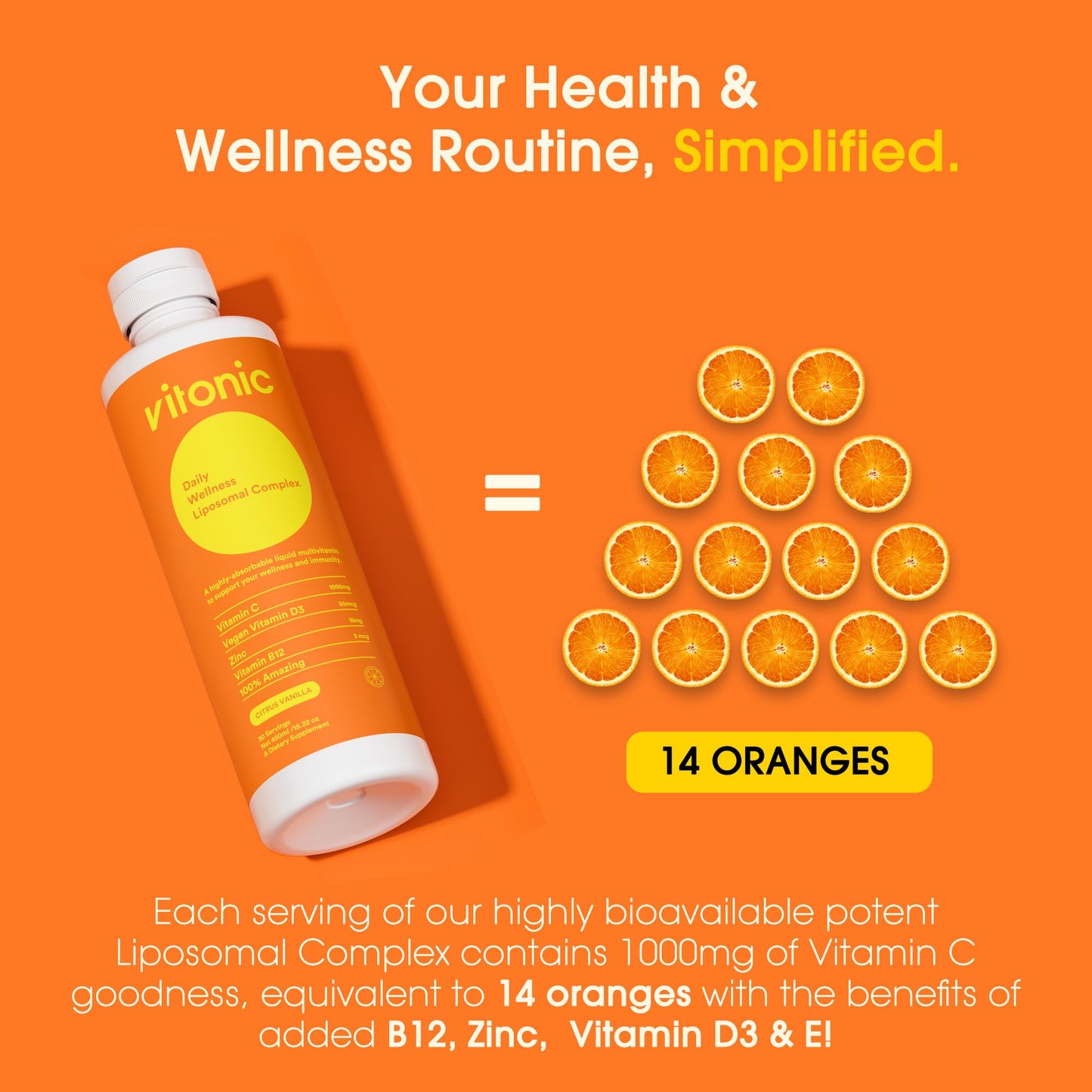 Multivitaminico Vitonic sin GMO apoyo multifuncional salud