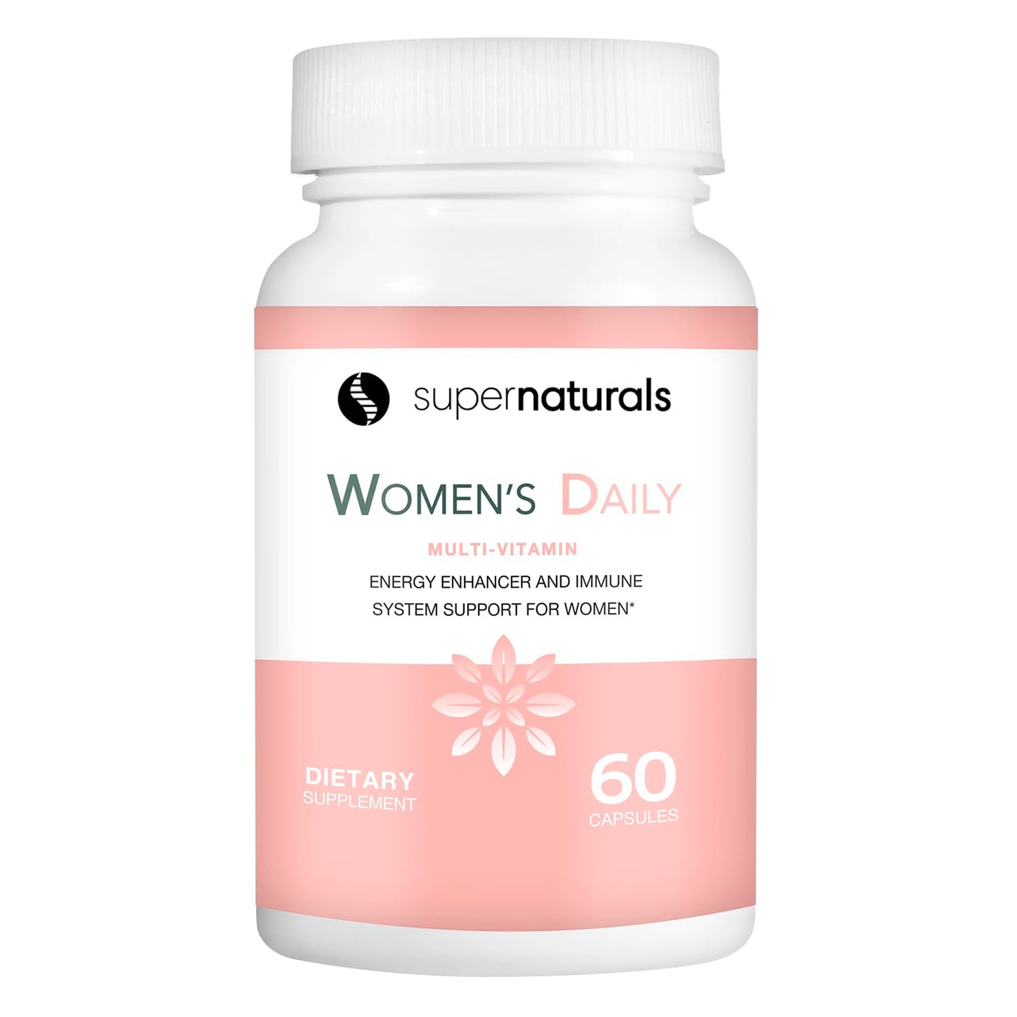 botella de multivitamínicos para mujeres super naturals