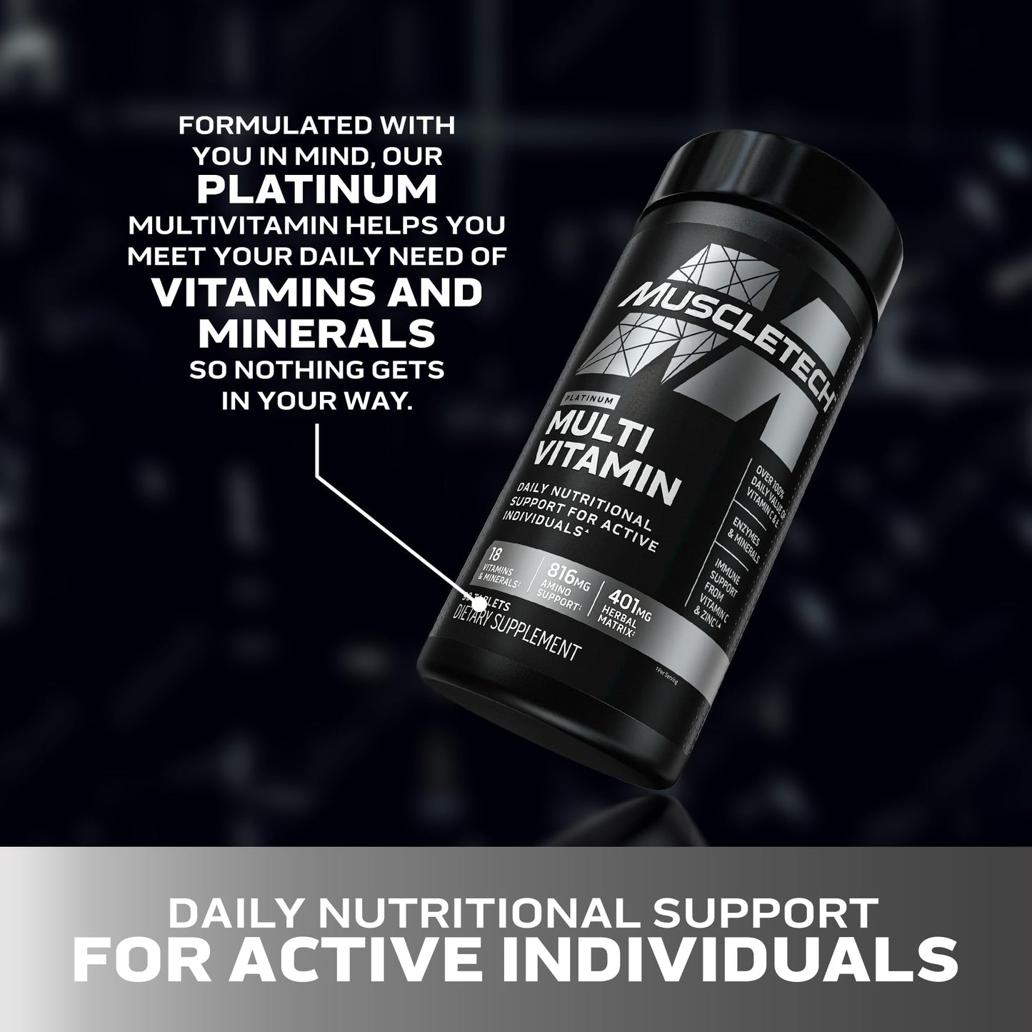 MuscleTech Platinum con vitaminas y minerales