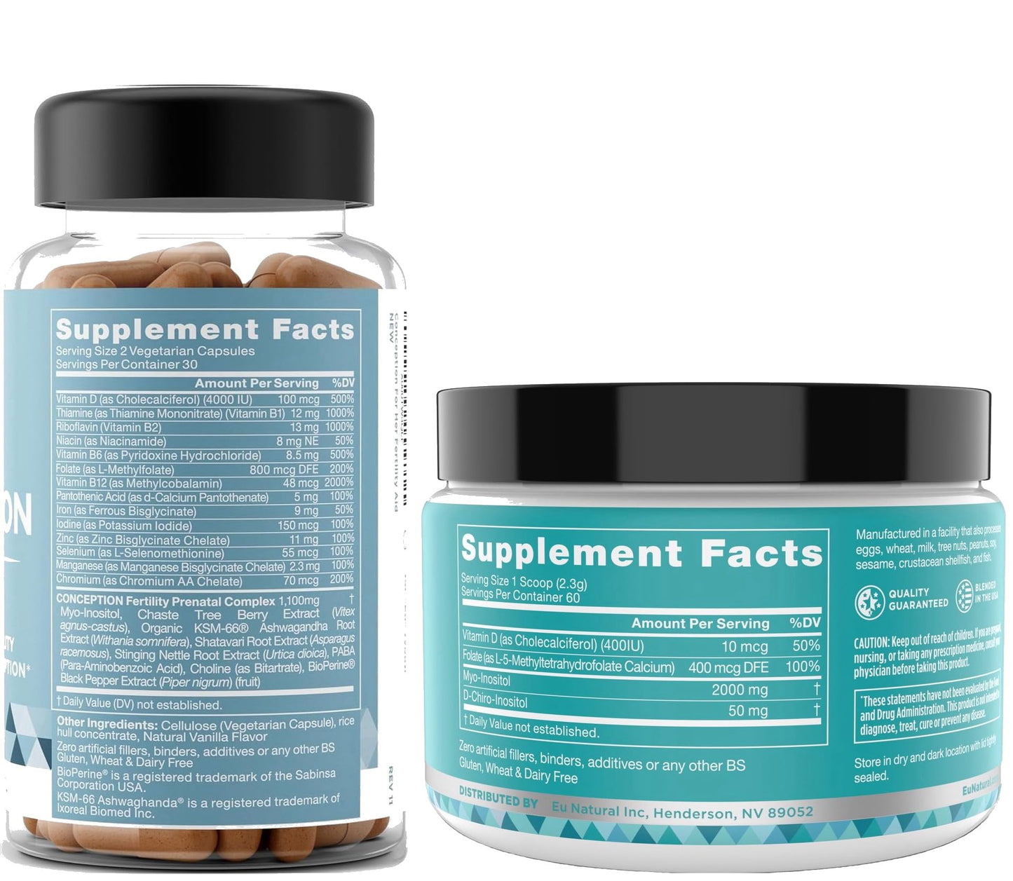 Myo-Inositol y D-Chiro Inositol en polvo para ciclo regular