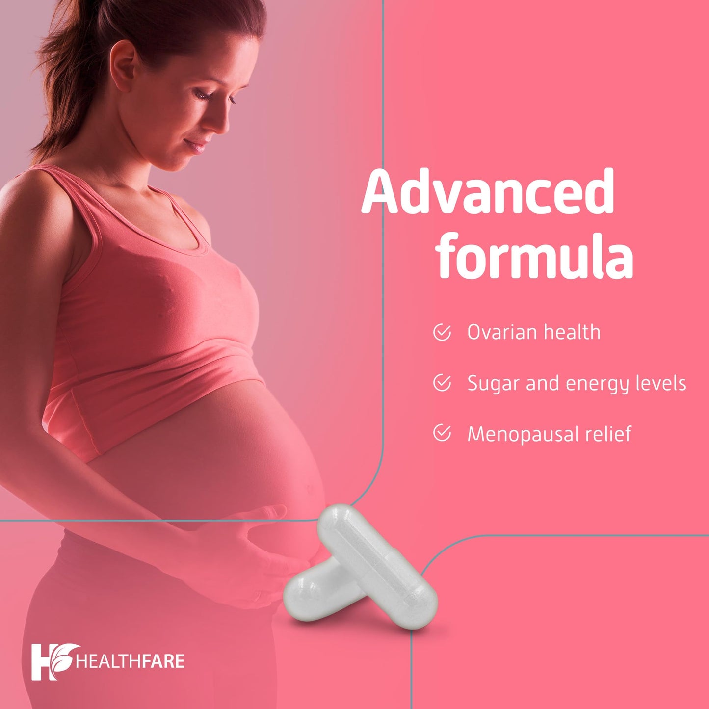 Myo Inositol Healthfare cápsulas potentes para mujer