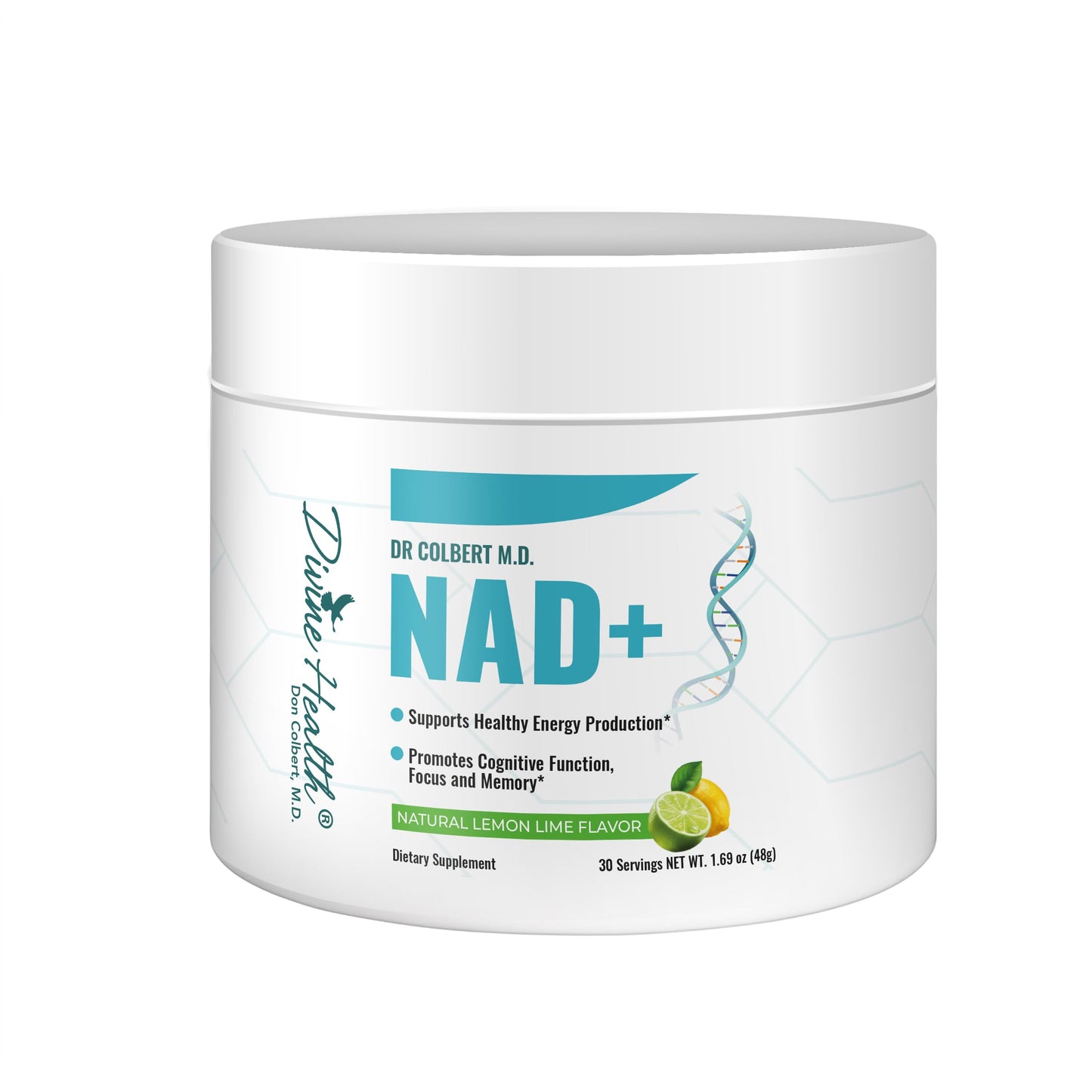 NAD+ en polvo Dr. Colbert con sabor limón-lima