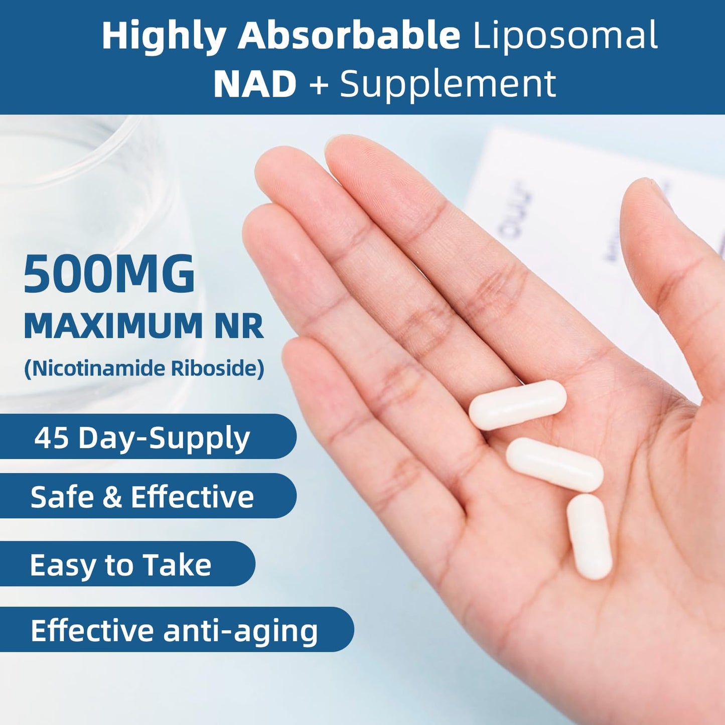 NAD suplemento para salud cerebral y muscular recuperación