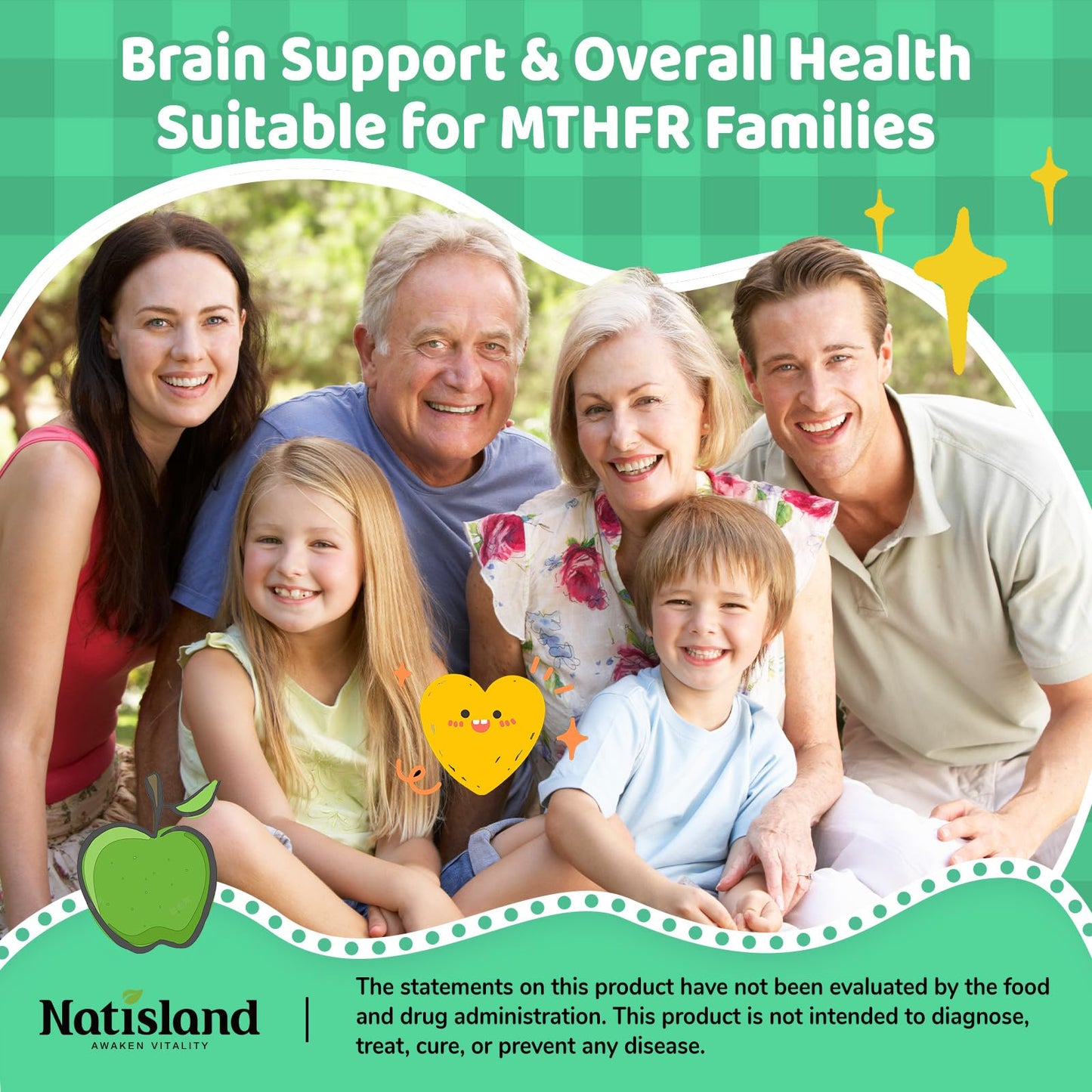 NATISLAND suplemento para salud cerebral e inmunidad gomitas