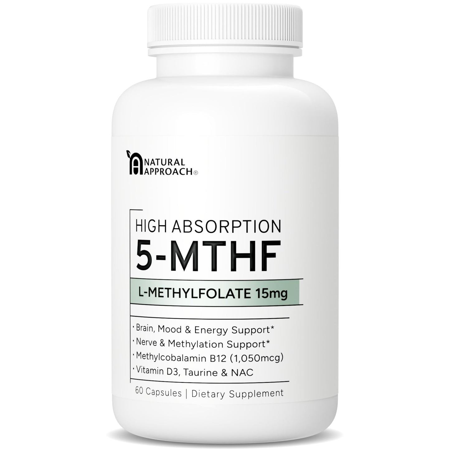 Natural Approach L-Metilfolato 15mg suplemento 60 cápsulas
