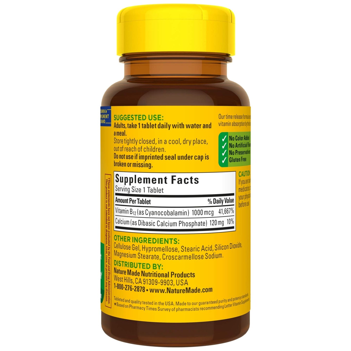 Nature Made B12 para veganos y vegetarianos