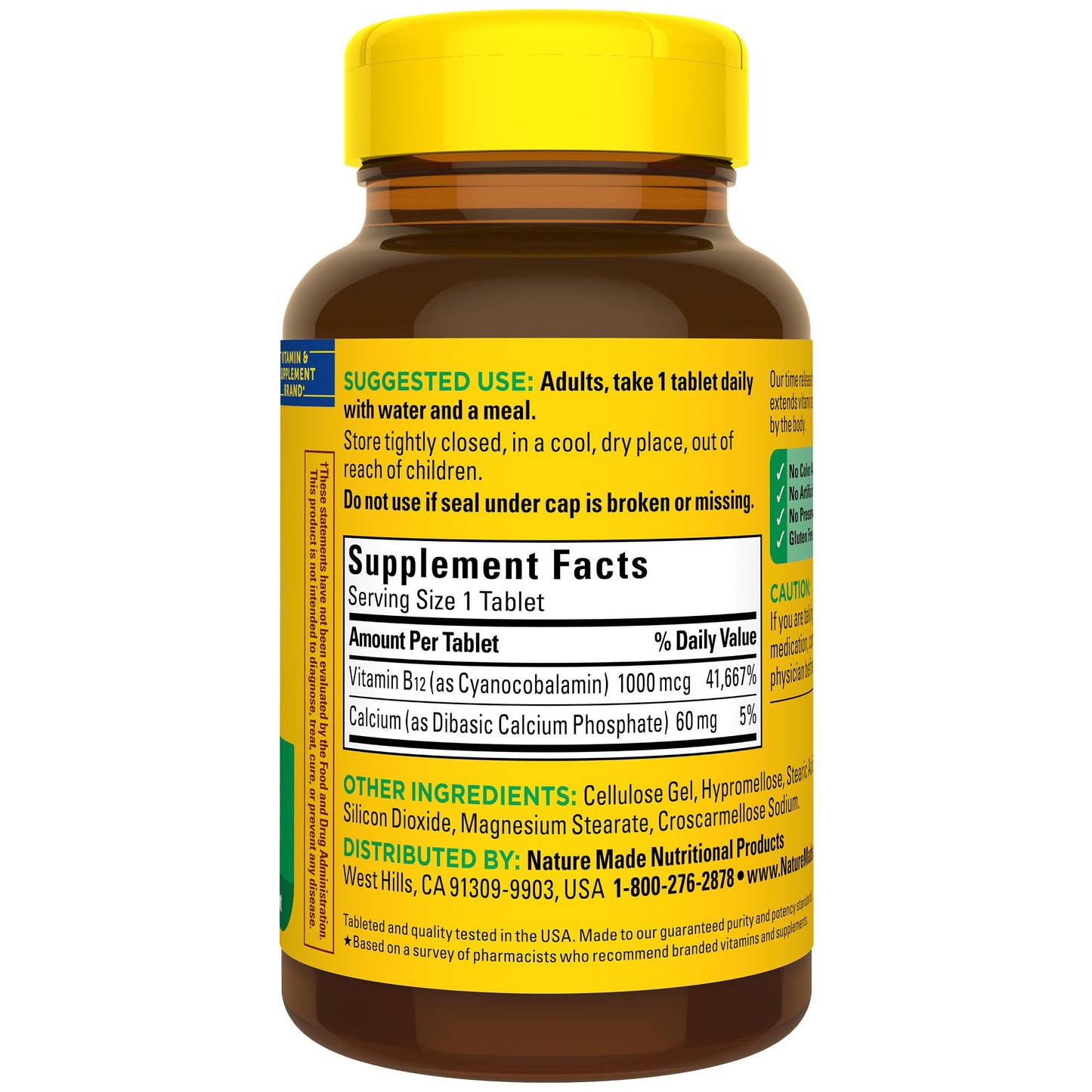 Suplemento Nature Made vitamina B12 1000mcg 160 días