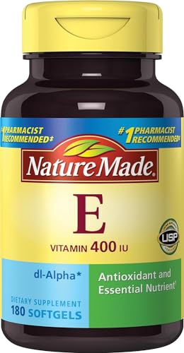 Paquete Nature Made vitamina E 400 UI 180 cápsulas blandas