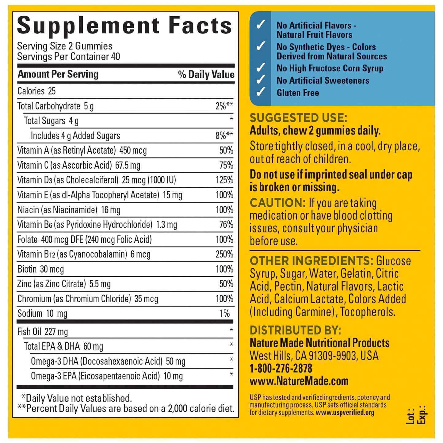 Nature Made vitaminas y minerales esenciales