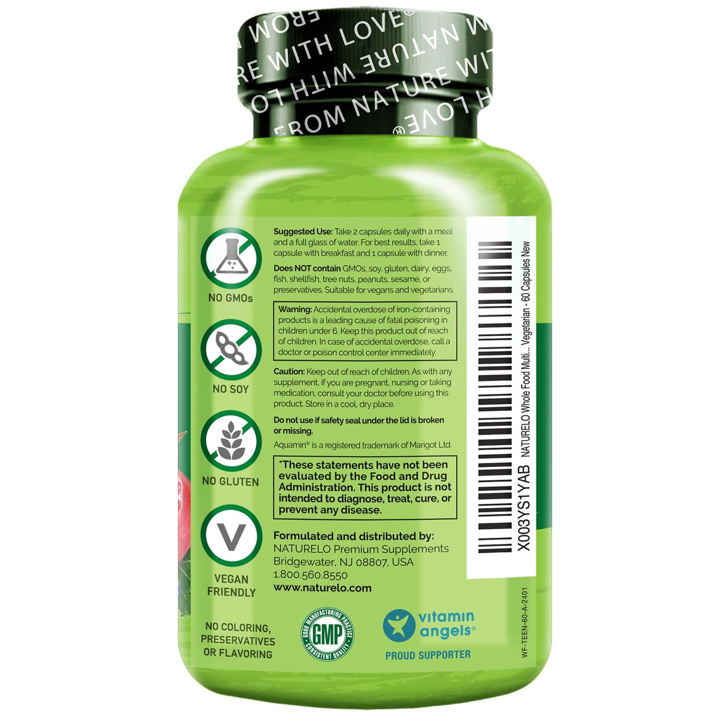 NATURELO multivitamínico instrucciones de uso