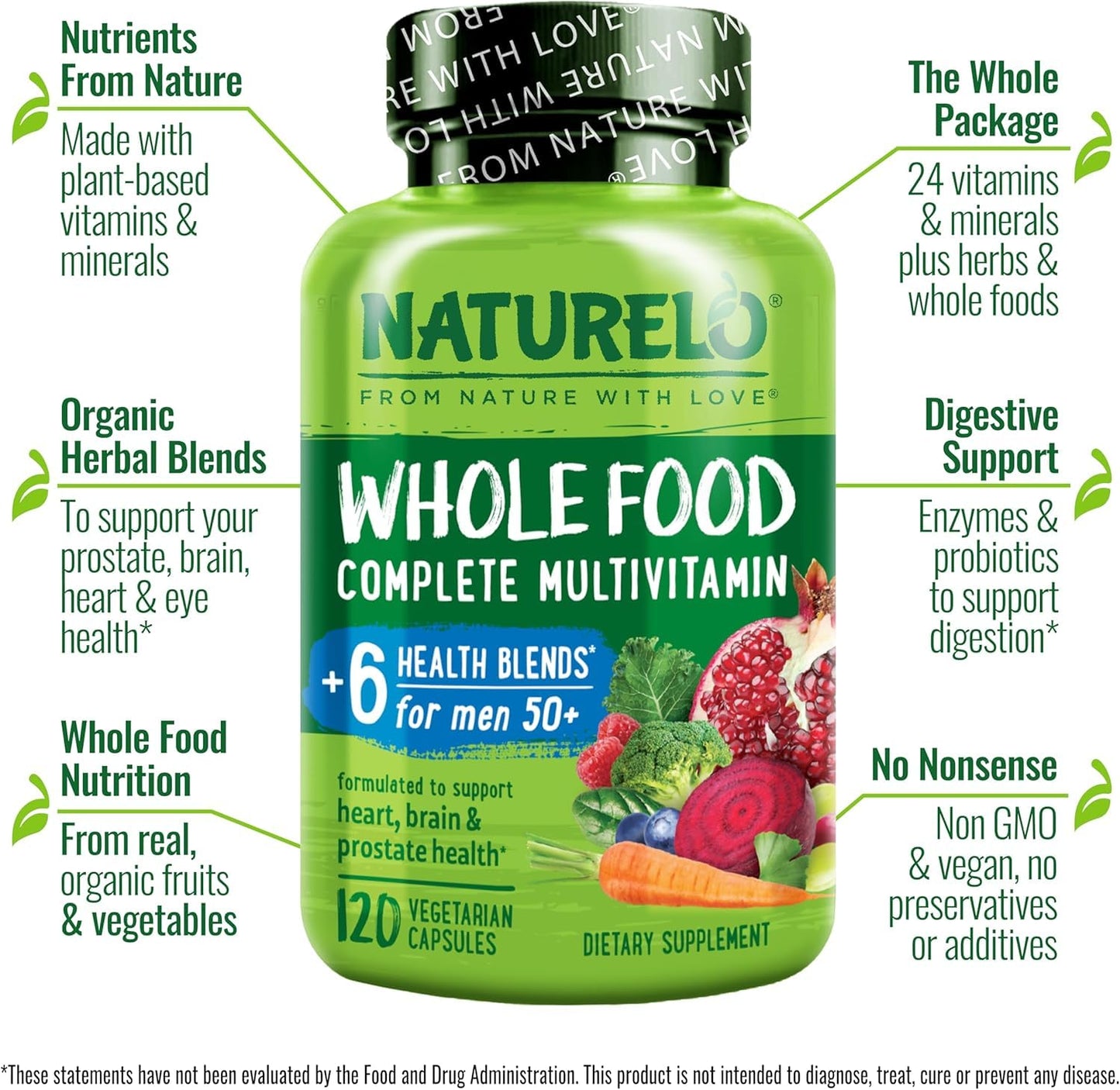 NATURELO multivitamina con soporte saludable intestinal