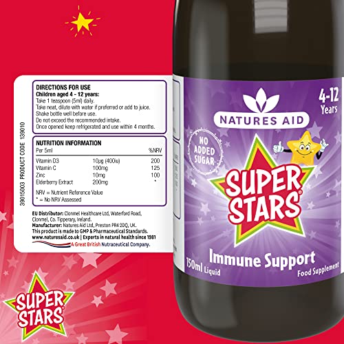 Natures Aid botella suplemento inmune