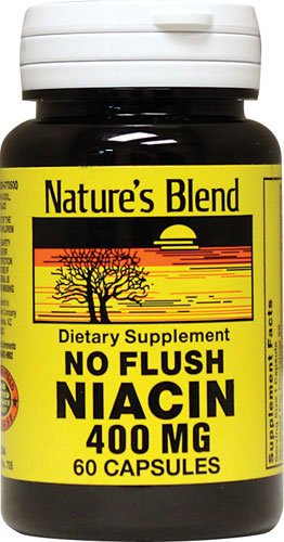 Nature's Blend suplemento niacina 400 mg cápsulas sin gluten