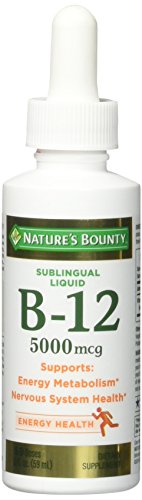 Nature's Bounty B-12 líquido sublingual 2 oz pack 5